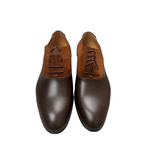 Gucci Men Lace up oxford dress shoe in cocoa brown Suede Size 8.5 - Picture 2 of 9